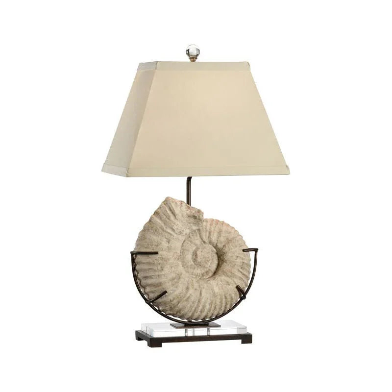 Wildwood Ammonite Iron Mounted Table Lamp