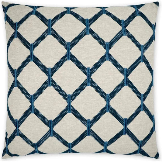 Anastasia Blue Navy Large Throw Pillow Insert - LOOMLAN - D.V. Kap - Throw Pillows