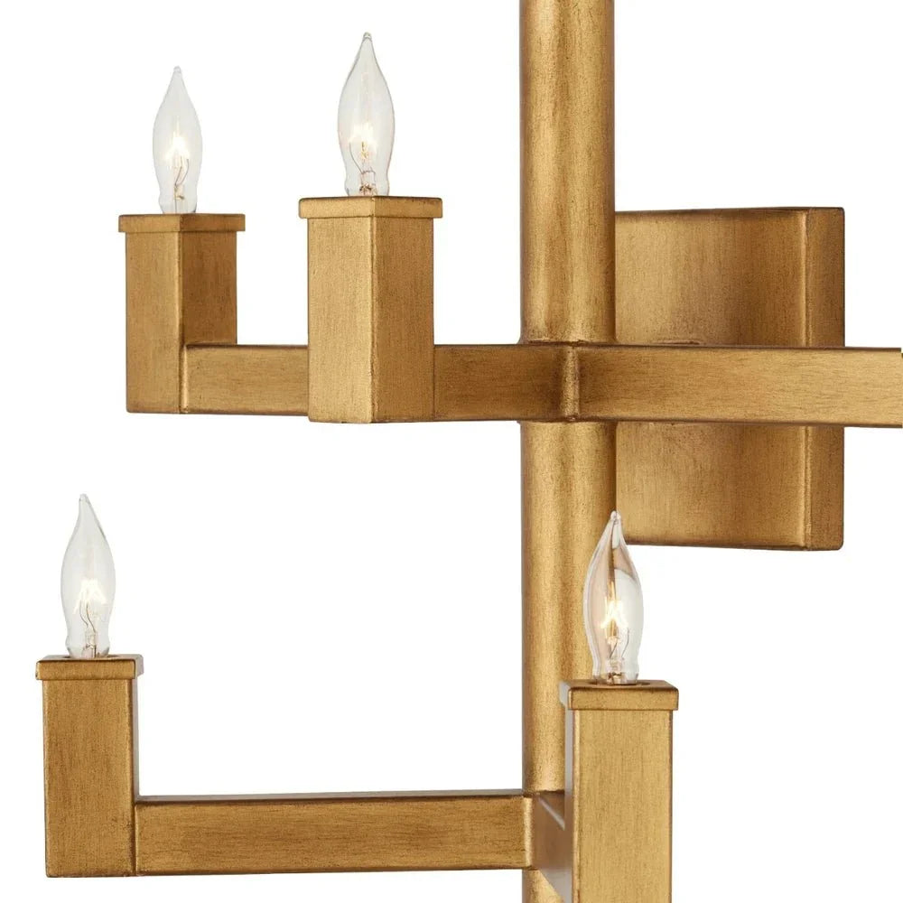 Andre Brass Wall Sconce - LOOMLAN - Currey & Co - Wall Sconces