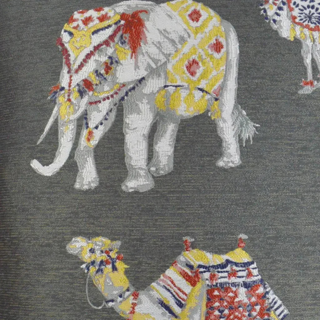 D.V. Kap Animal Show Grey Throw Pillow With Insert