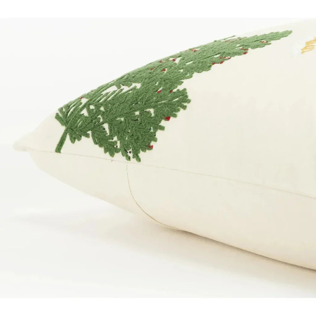 LOOMLAN Animal White Throw Pillow With Down Insert