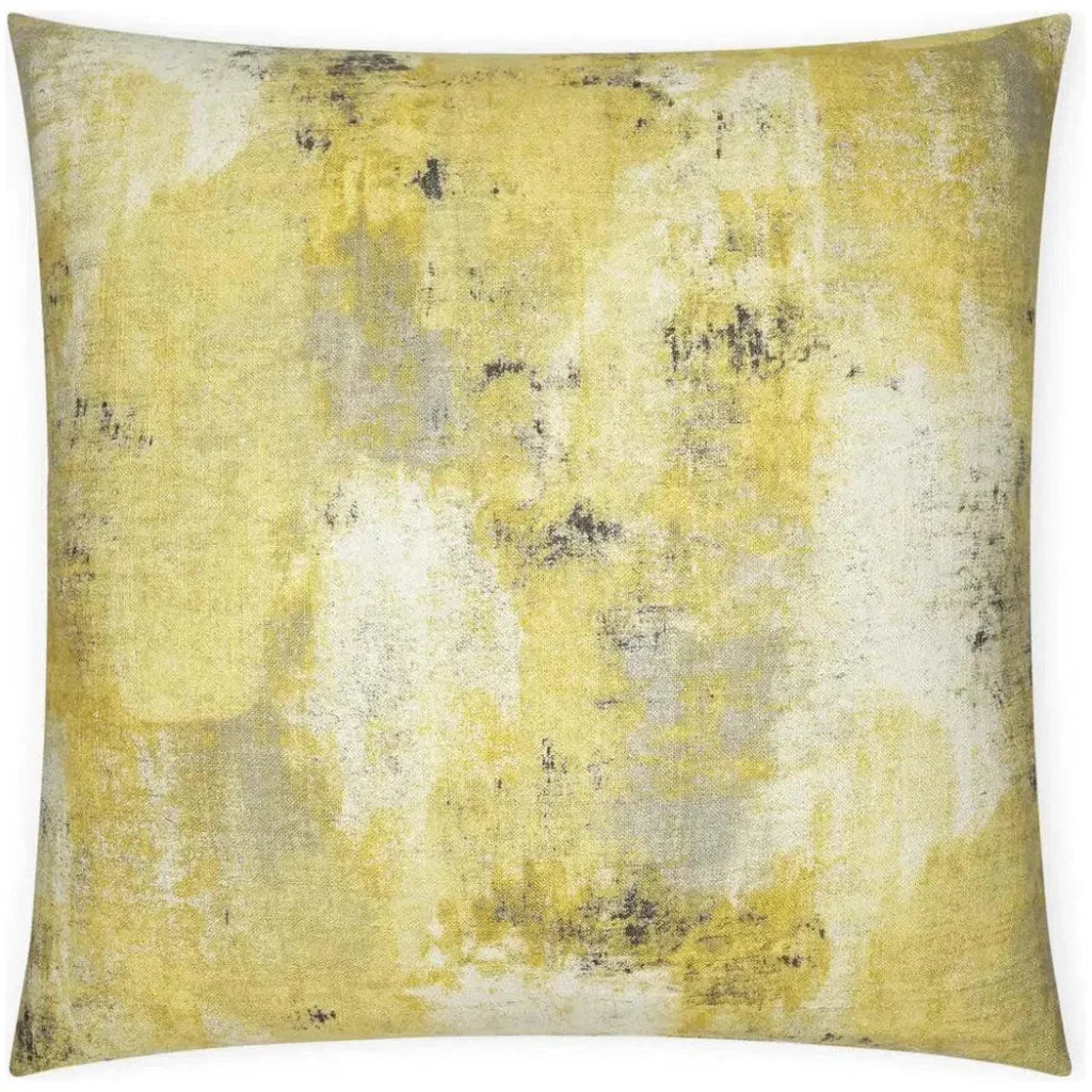 Antalya Abstract Yellow Large Throw Pillow Insert - LOOMLAN - D.V. Kap - Throw Pillows