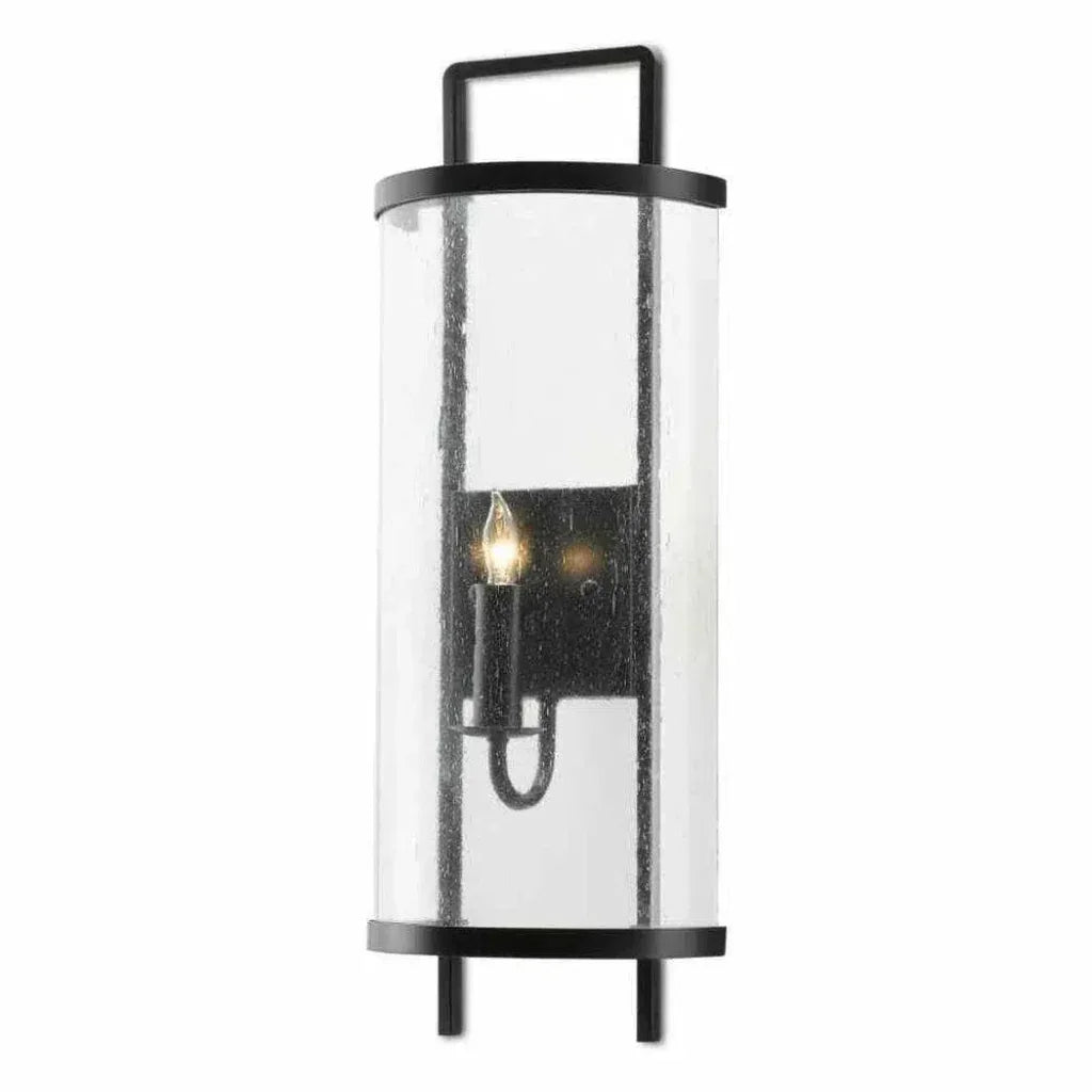 Antique Black Breakspear Wall Sconce - LOOMLAN - Currey & Co - Wall Sconces