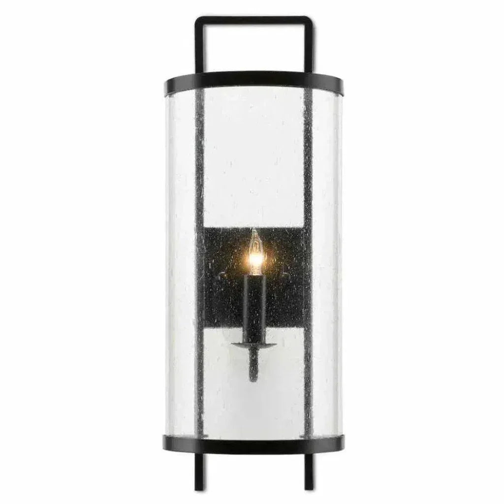 Antique Black Breakspear Wall Sconce - LOOMLAN - Currey & Co - Wall Sconces