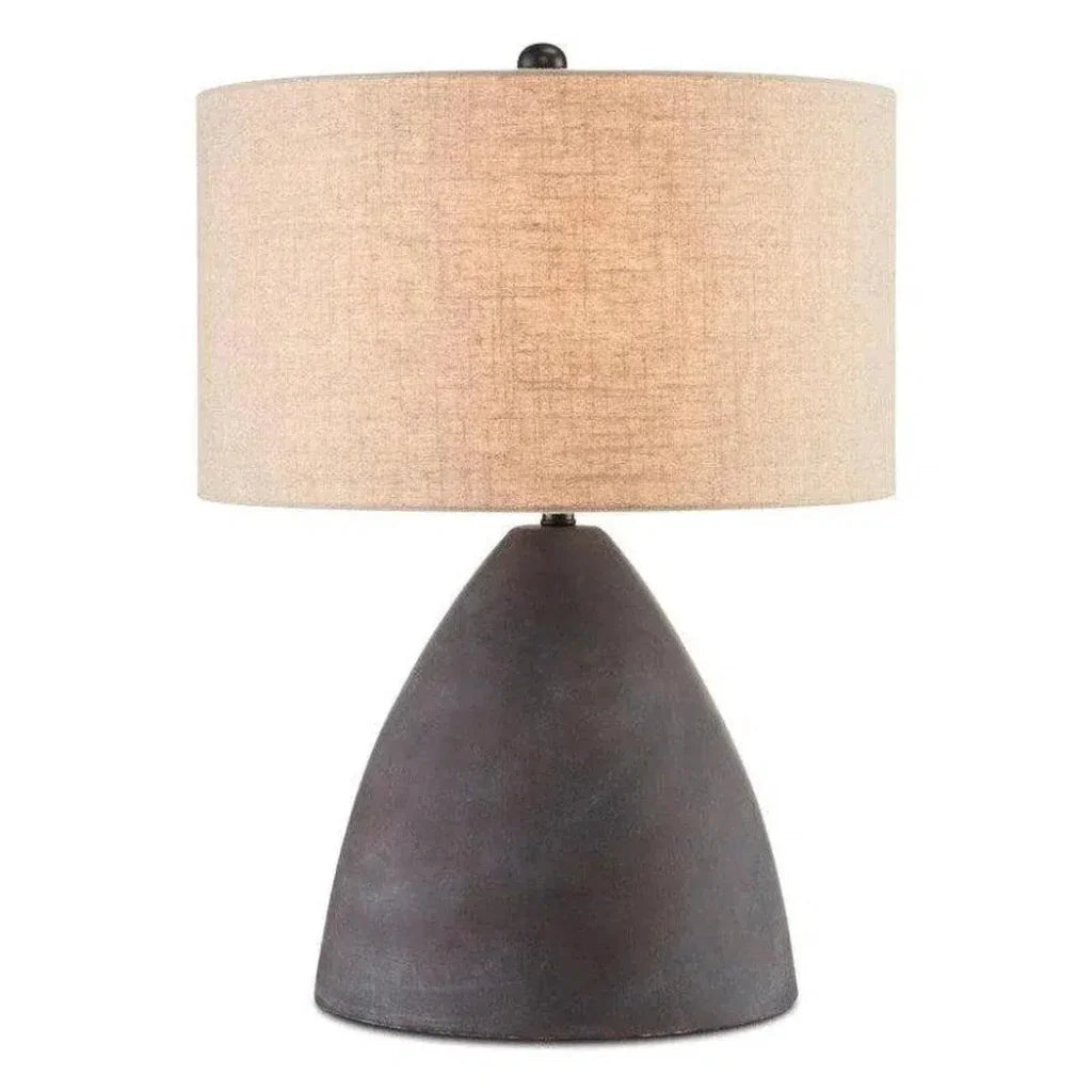 Antique Black Zea Table Lamp - LOOMLAN - Currey & Co - Table Lamps