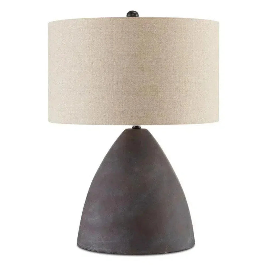Antique Black Zea Table Lamp - LOOMLAN - Currey & Co - Table Lamps
