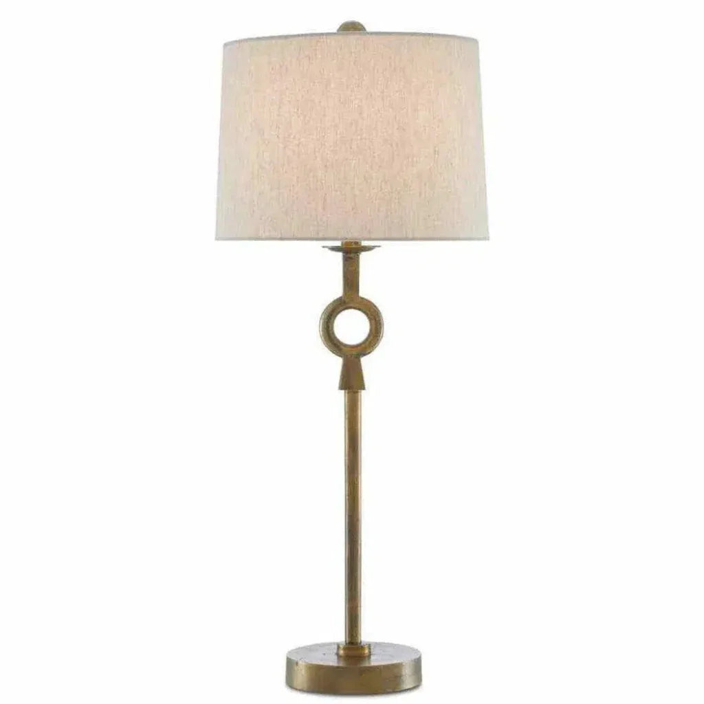Antique Brass Germaine Table Lamp - LOOMLAN - Currey & Co - Table Lamps