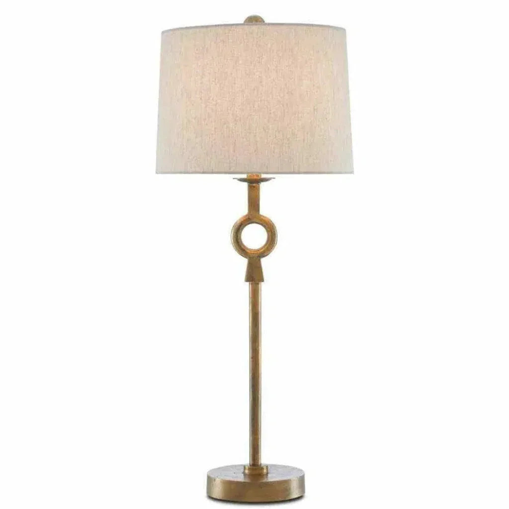 Antique Brass Germaine Table Lamp - LOOMLAN - Currey & Co - Table Lamps