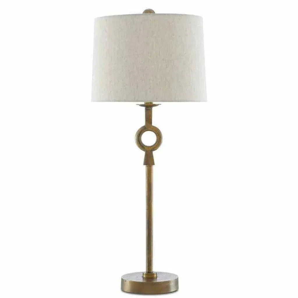 Antique Brass Germaine Table Lamp - LOOMLAN - Currey & Co - Table Lamps