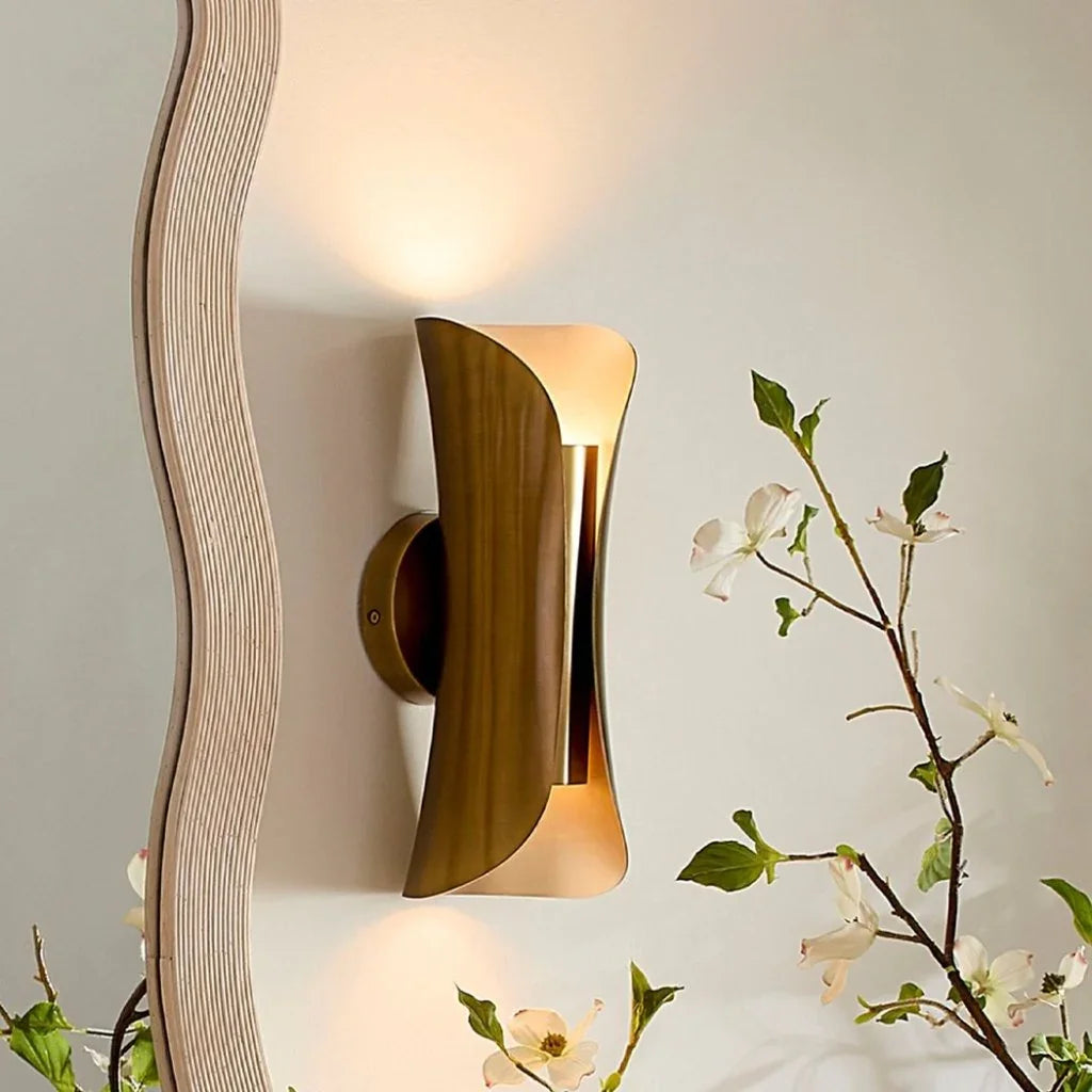 Antique Brass Gold Capsule Sconce - LOOMLAN - Jamie Young - Wall Sconces