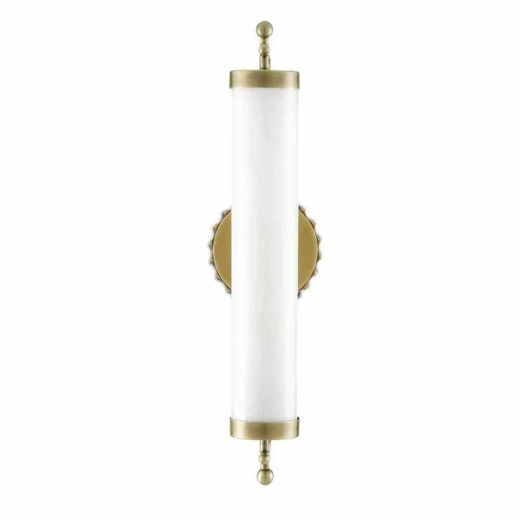 Antique Brass Latimer Brass Wall Sconce Barry Goralnick - LOOMLAN - Currey & Co - Wall Sconces