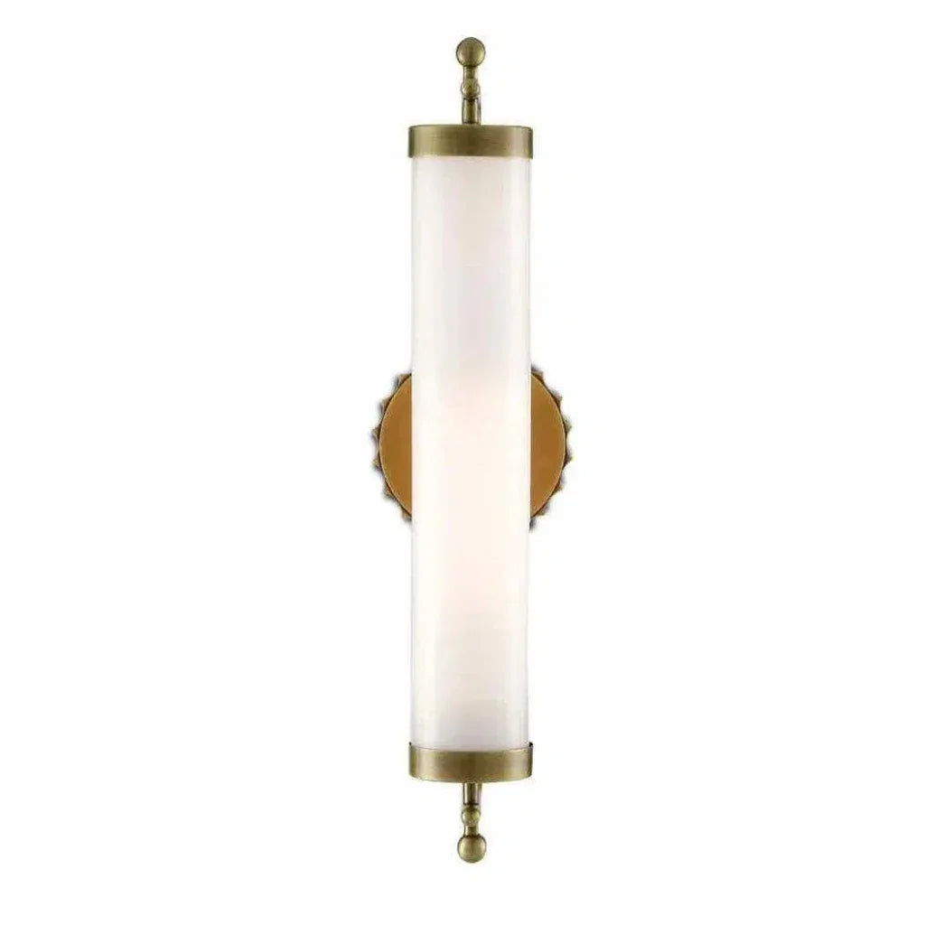 Antique Brass Latimer Brass Wall Sconce Barry Goralnick - LOOMLAN - Currey & Co - Wall Sconces