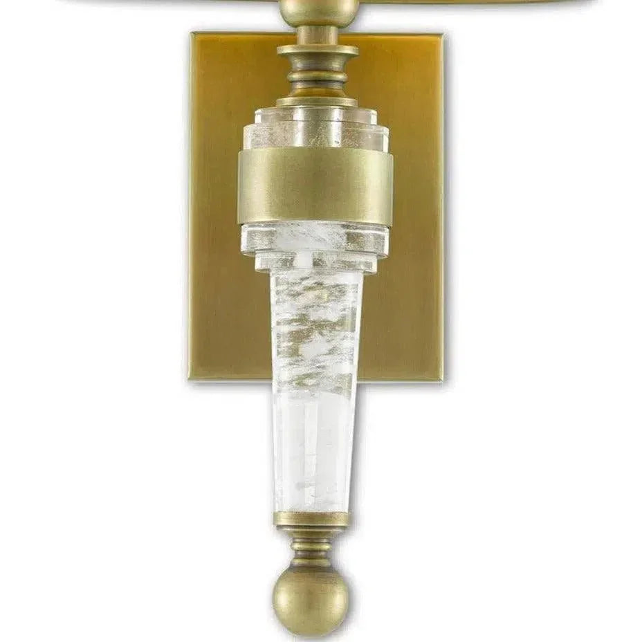 Antique Brass Lindau Wall Sconce - LOOMLAN - Currey & Co - Wall Sconces