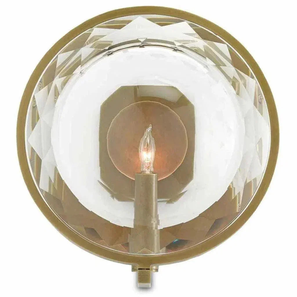 Antique Brass Marjie Scope Wall Sconce Marjorie Skouras - LOOMLAN - Currey & Co - Wall Sconces