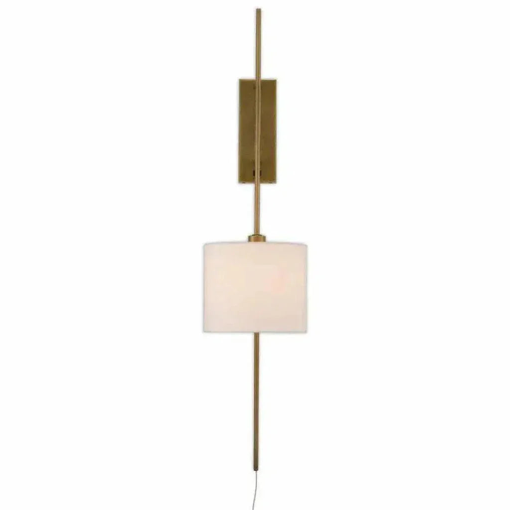Antique Brass Savill Wall Sconce - LOOMLAN - Currey & Co - Wall Sconces