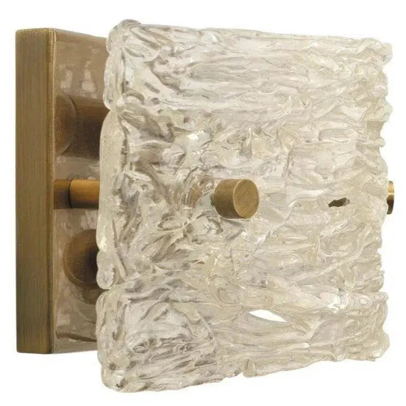 Swan Curved Glass Wall Sconce