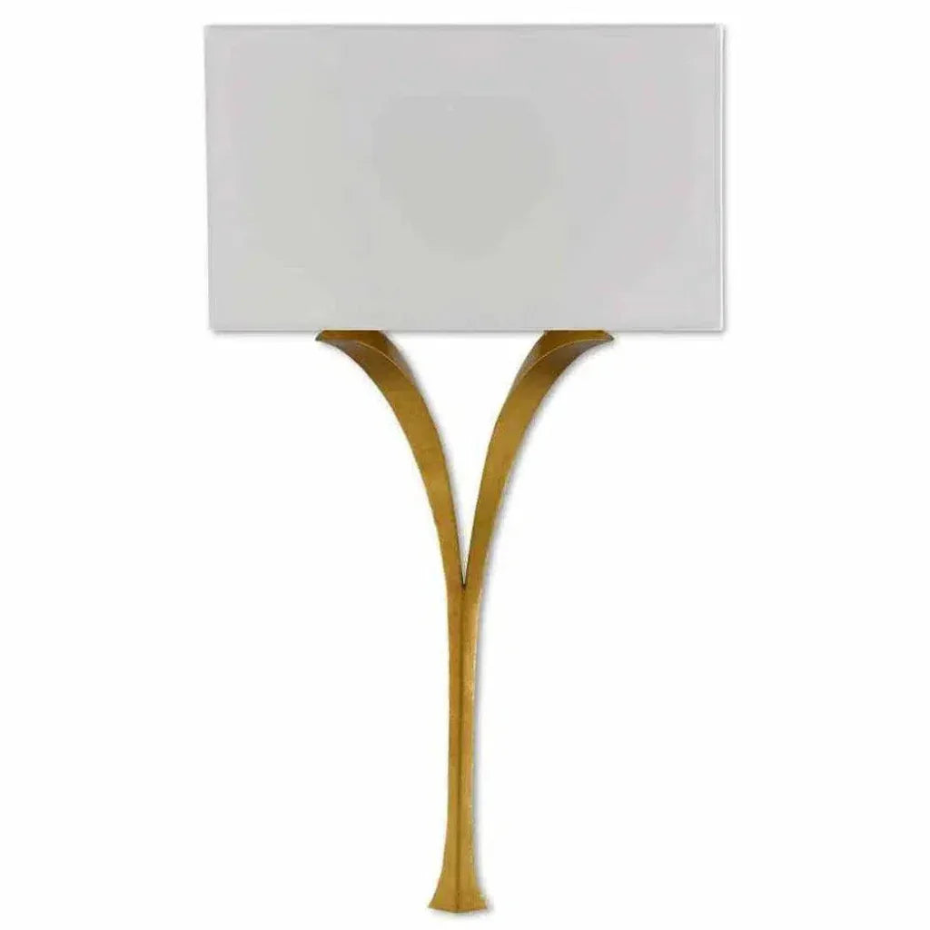 Antique Gold Leaf Choisy Wall Sconce - LOOMLAN - Currey & Co - Wall Sconces