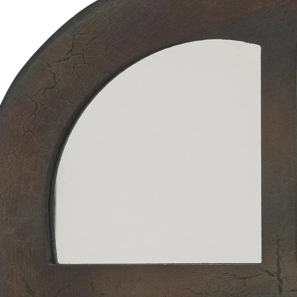 Antique Grey Wood Window Grid Wall Mirror - LOOMLAN - Jamie Young - Wall Mirrors