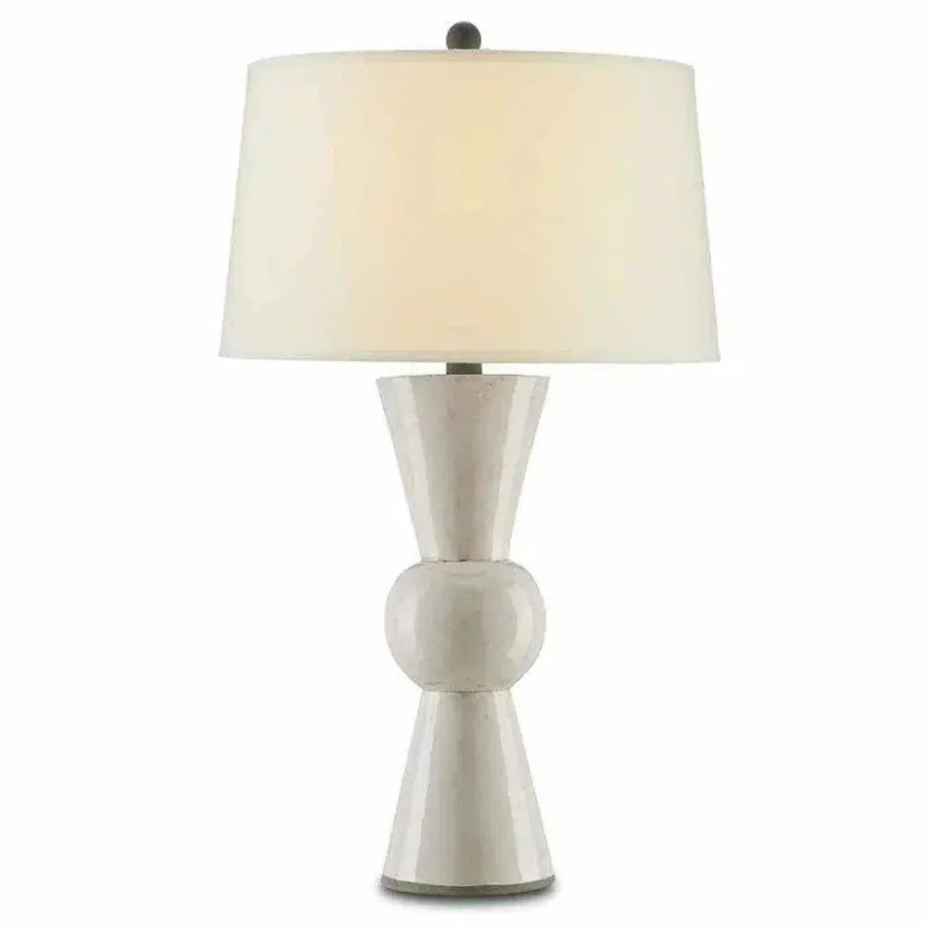 Antique White Upbeat White Table Lamp - LOOMLAN - Currey & Co - Table Lamps