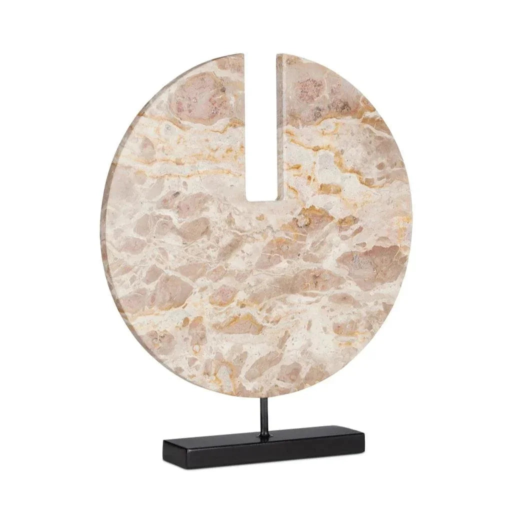 Anu Marble Disc - LOOMLAN - Currey & Co - Statues & Sculptures