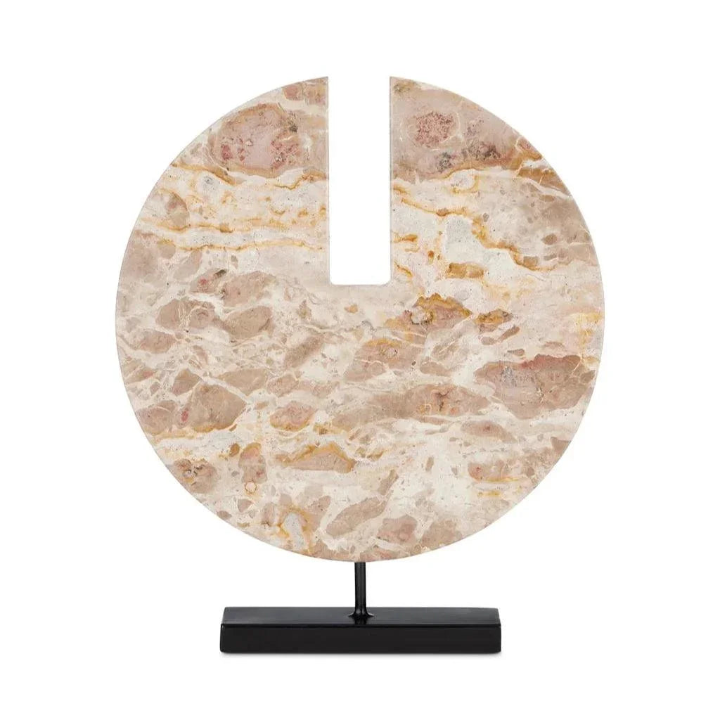 Anu Marble Disc - LOOMLAN - Currey & Co - Statues & Sculptures