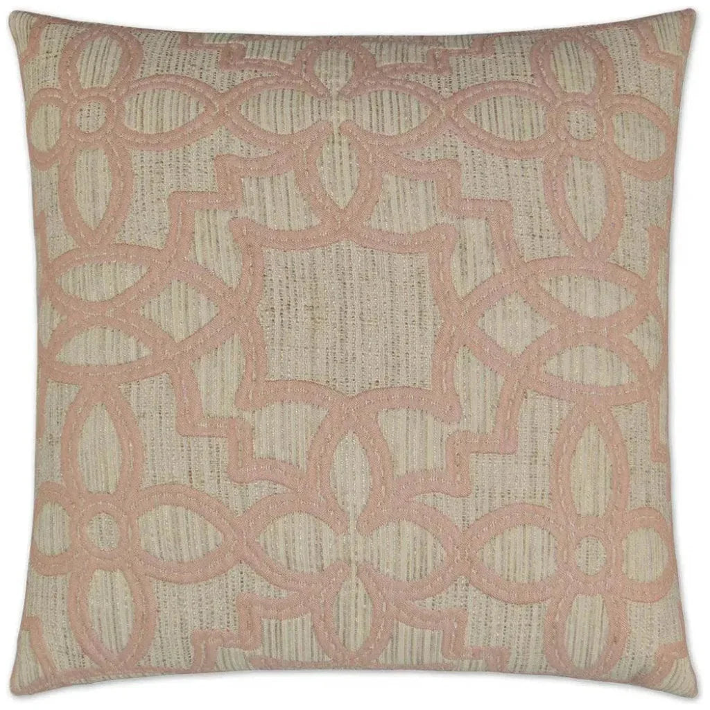 Arabesque Blush Brown Throw Pillow Insert - LOOMLAN - Throw Pillows