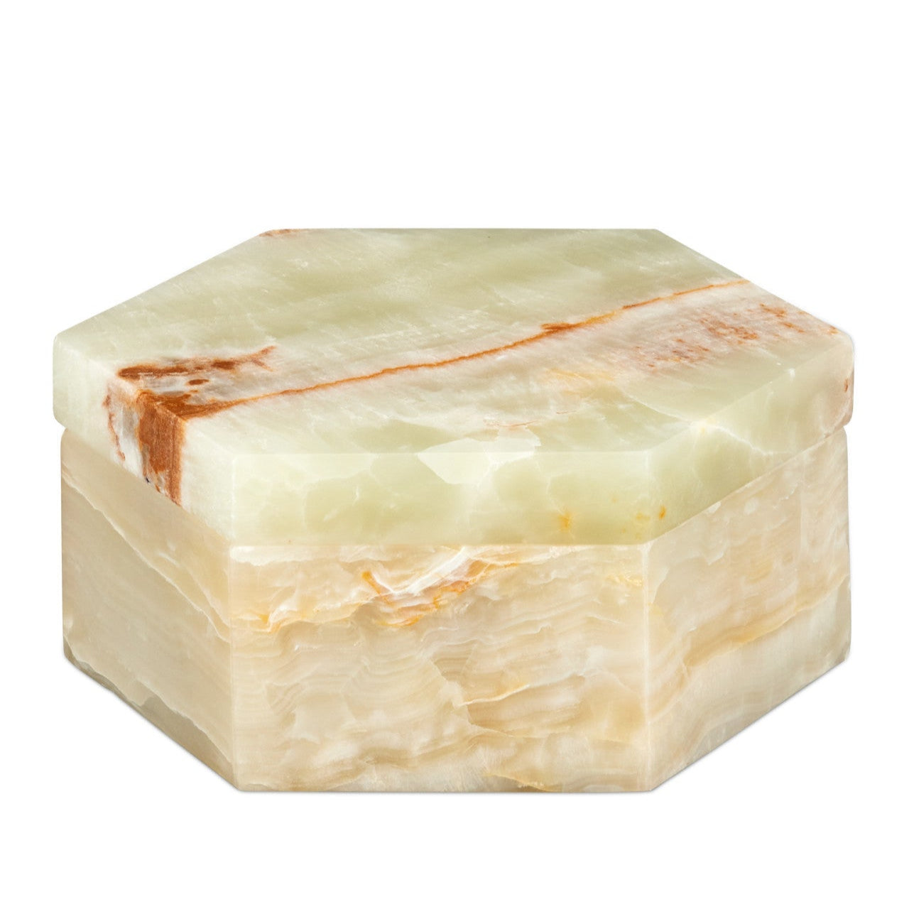 Arco Green Onyx Hexagon Box