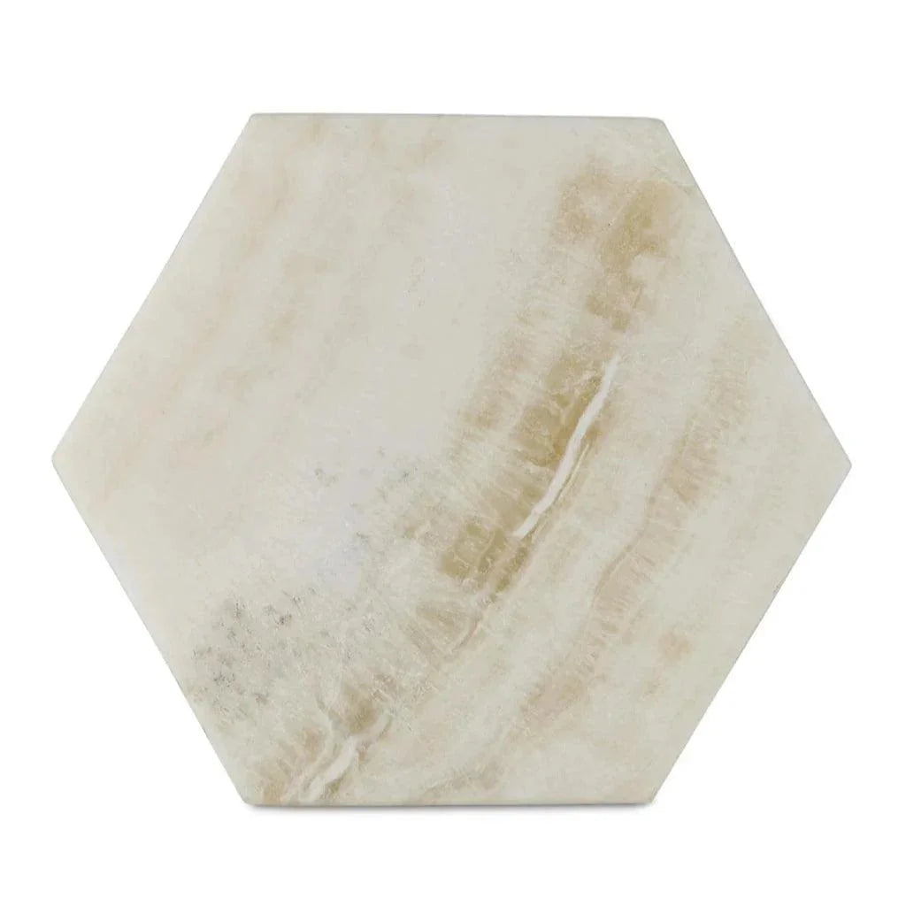 Arco Onyx Hexagon Box - LOOMLAN - Currey & Co - Boxes & Bowls