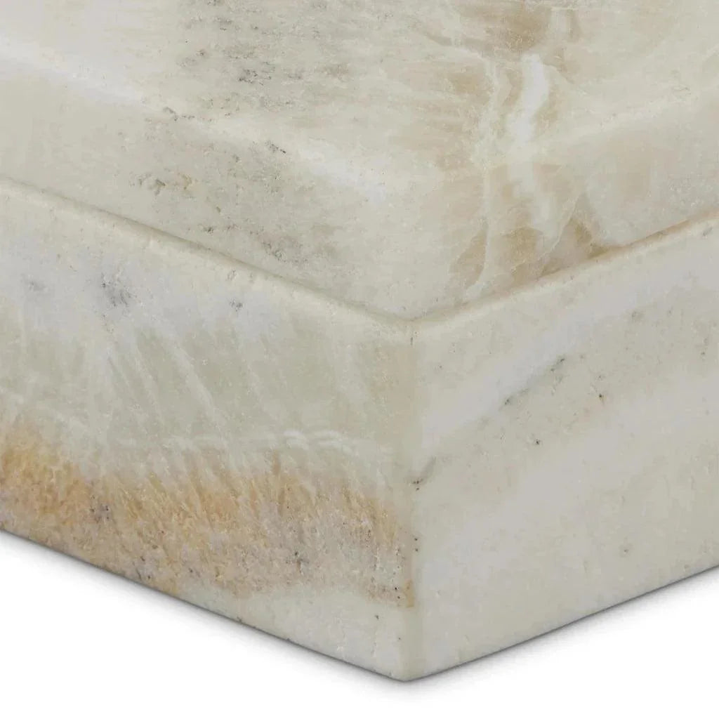 Arco Onyx Hexagon Box - LOOMLAN - Currey & Co - Boxes & Bowls