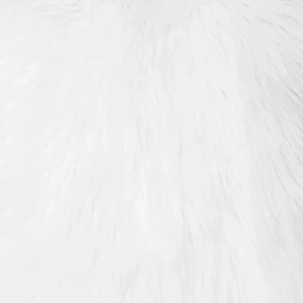 Arctic Fox Faux Fur White Large Throw Pillow Insert - LOOMLAN - D.V. Kap - Throw Pillows