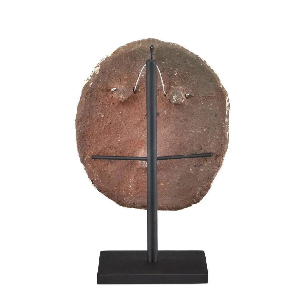 Artisan Small Face Disc - LOOMLAN - Currey & Co - Statues & Sculptures