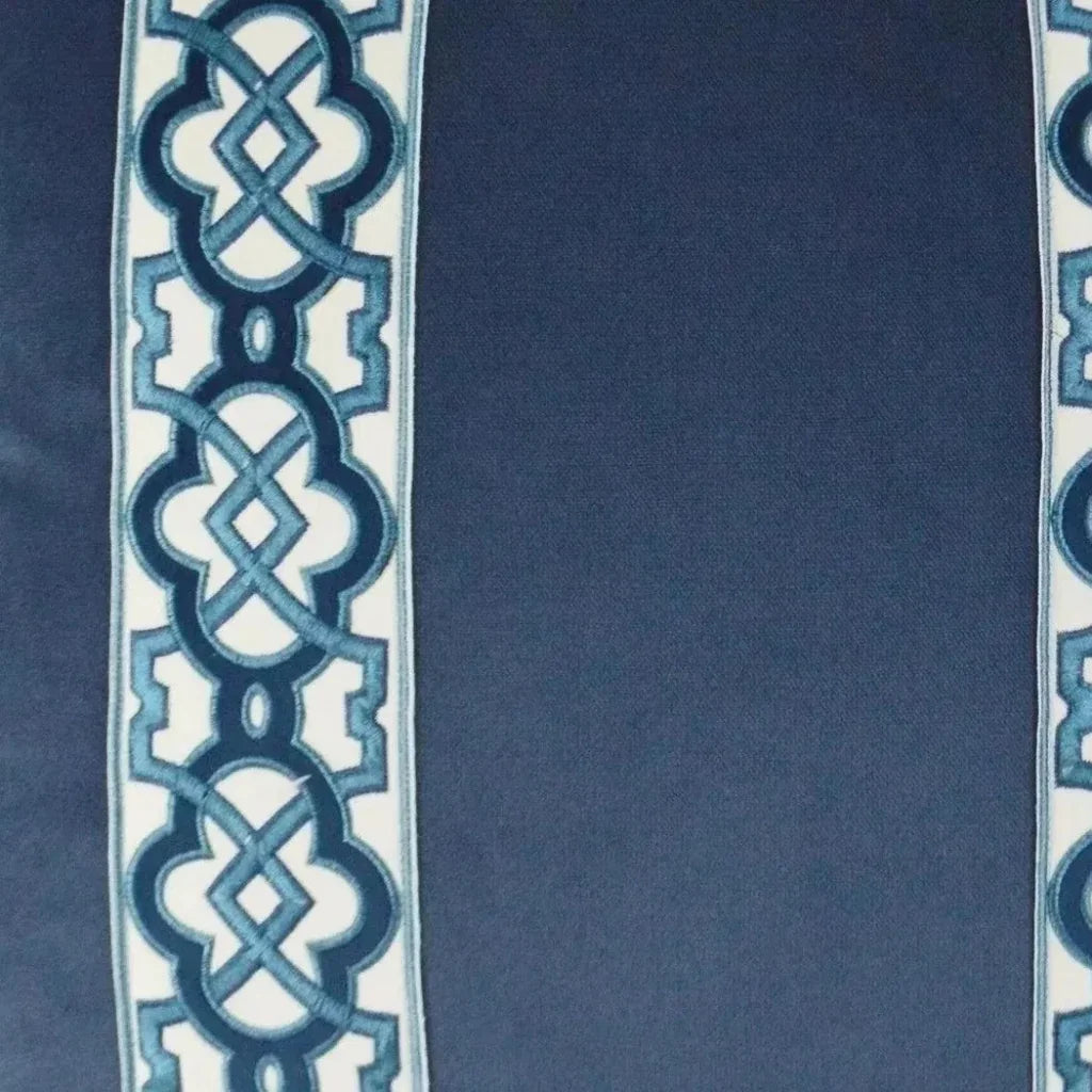 Athenee Azure Blue Throw Pillow With Insert - LOOMLAN - D.V. Kap - Throw Pillows