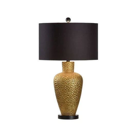 Athens Textured Metallic Gold Finish Vase Table Lamp - LOOMLAN - Chelsea House - Table Lamps