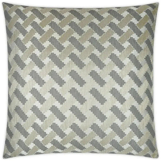 Atlantic Pewter Silver Grey Large Throw Pillow Insert - LOOMLAN - D.V. Kap - Throw Pillows