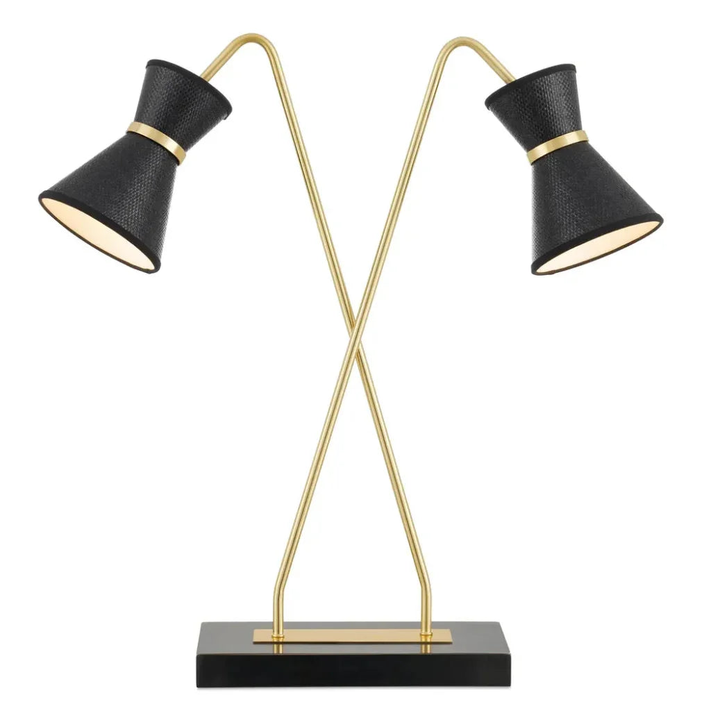 Avignon Desk Lamp - LOOMLAN - Currey & Co - Table Lamps