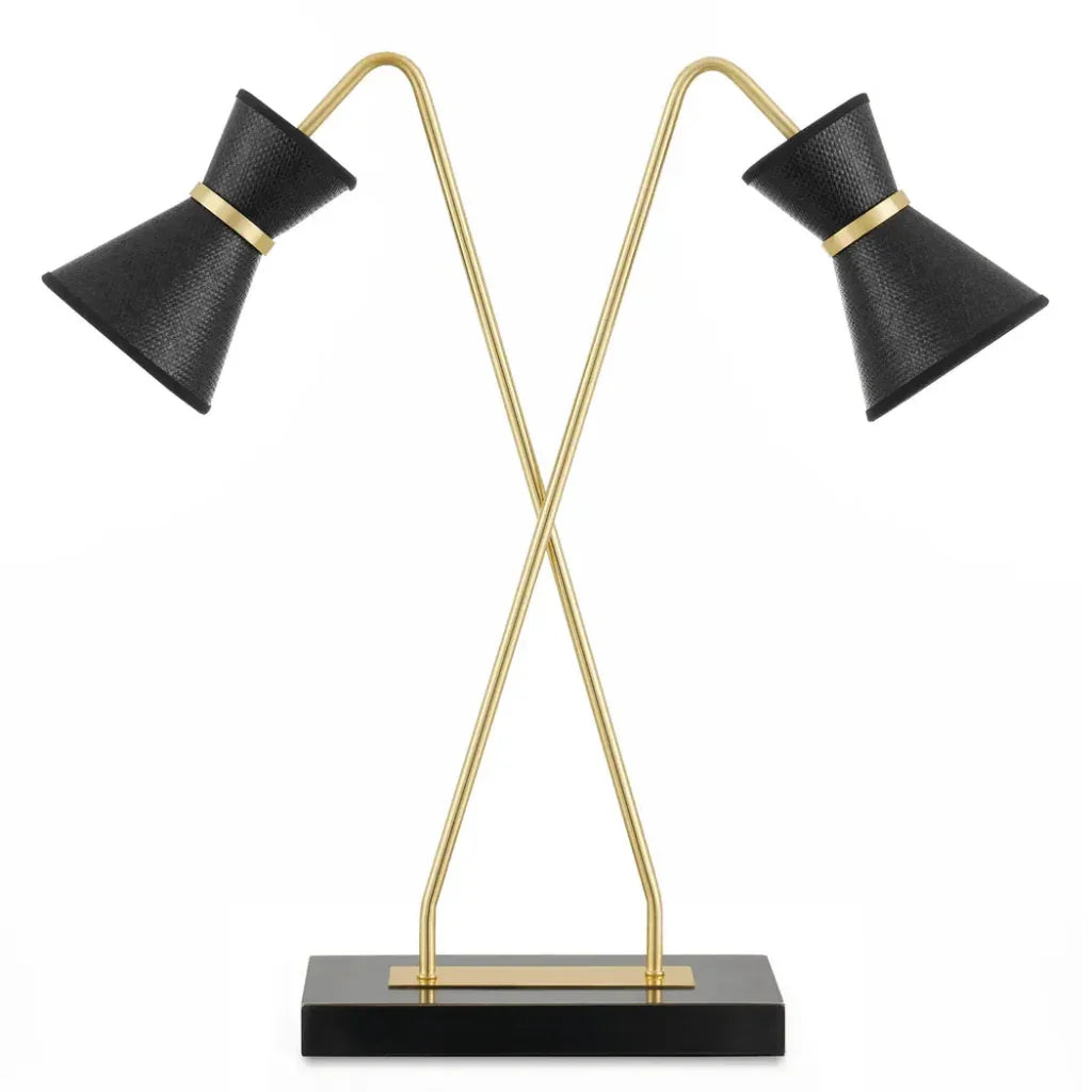 Avignon Desk Lamp - LOOMLAN - Currey & Co - Table Lamps