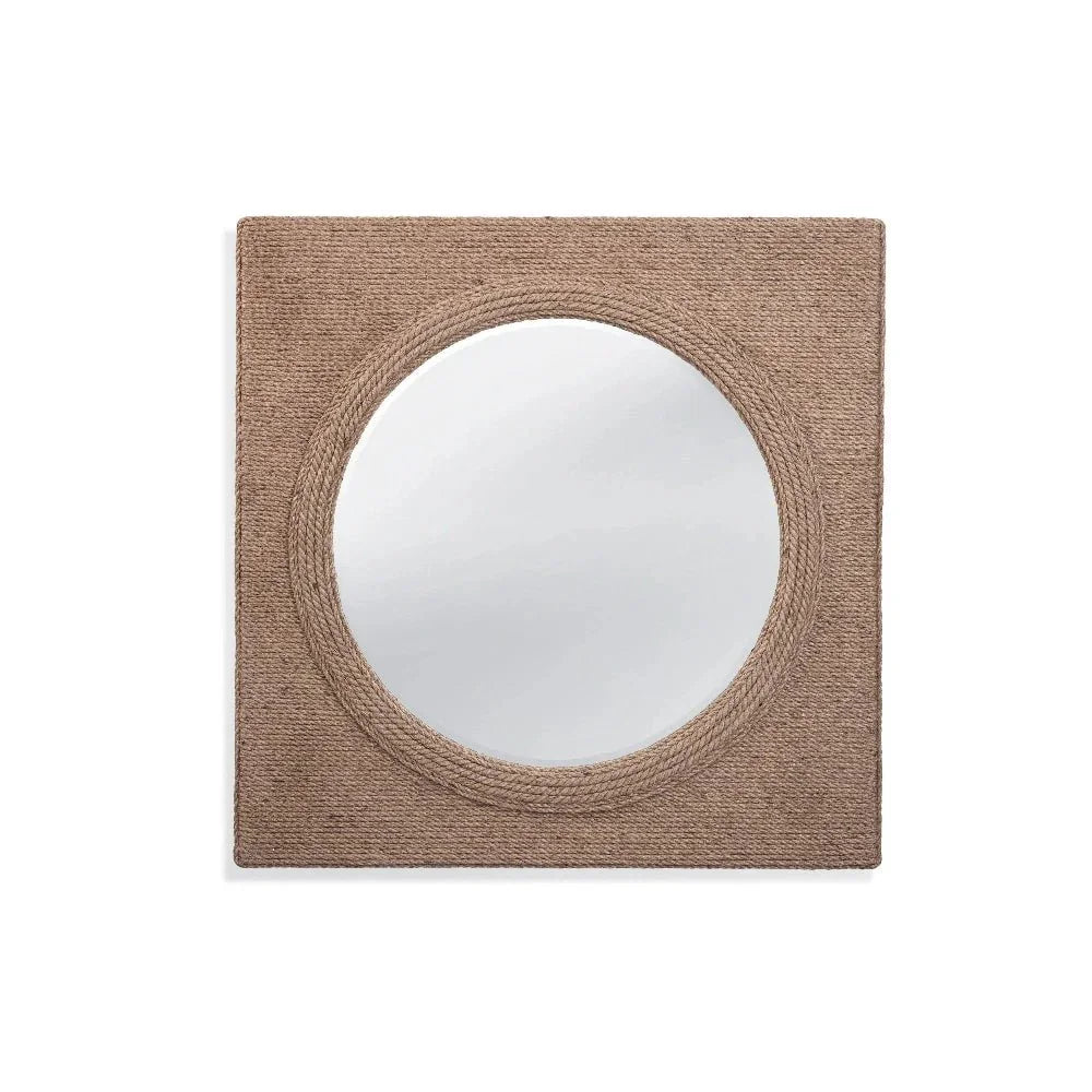 Avon Jute Rope Brown Wall Mirror - LOOMLAN - Bassett Mirror - Wall Mirrors