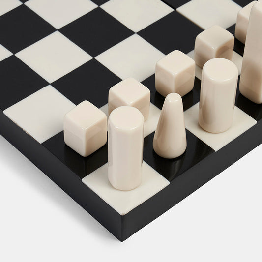 Luho Design House Aya Contemporary Wooden Chess Set
