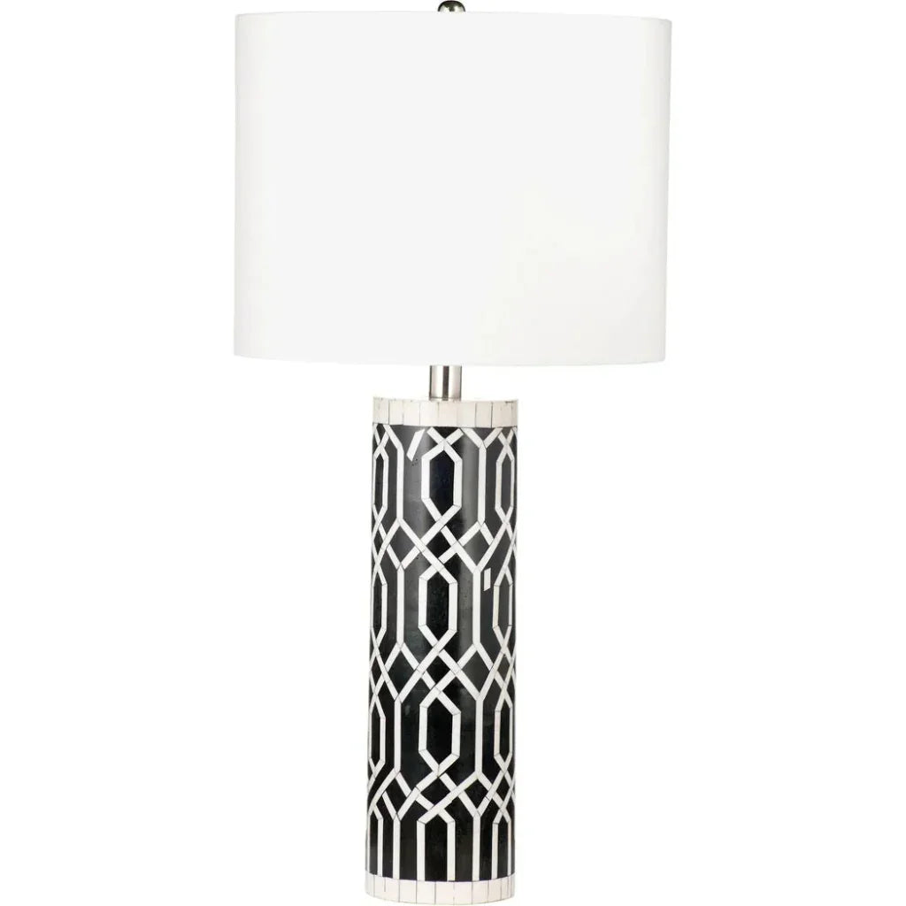 Bassett Mirror Baaker Bone Multicolor Table Lamp