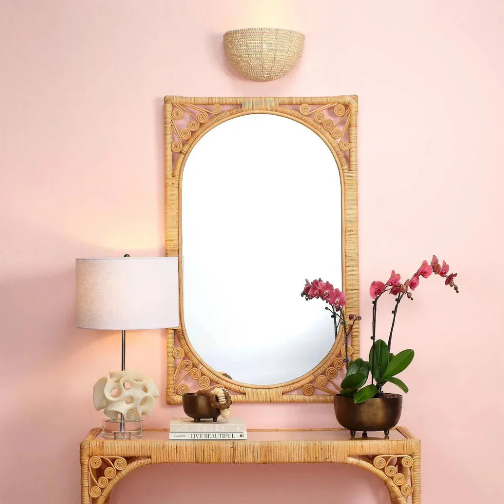 Barnacle Beaded Demi Lune Sconce - LOOMLAN - Jamie Young - Wall Sconces