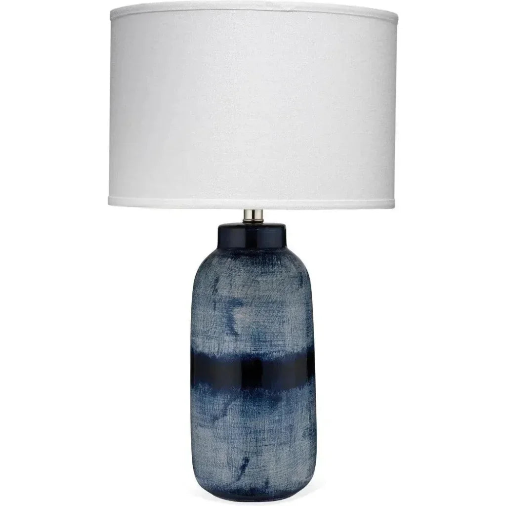 Jamie Young Batik Blue Ceramic Table Lamp