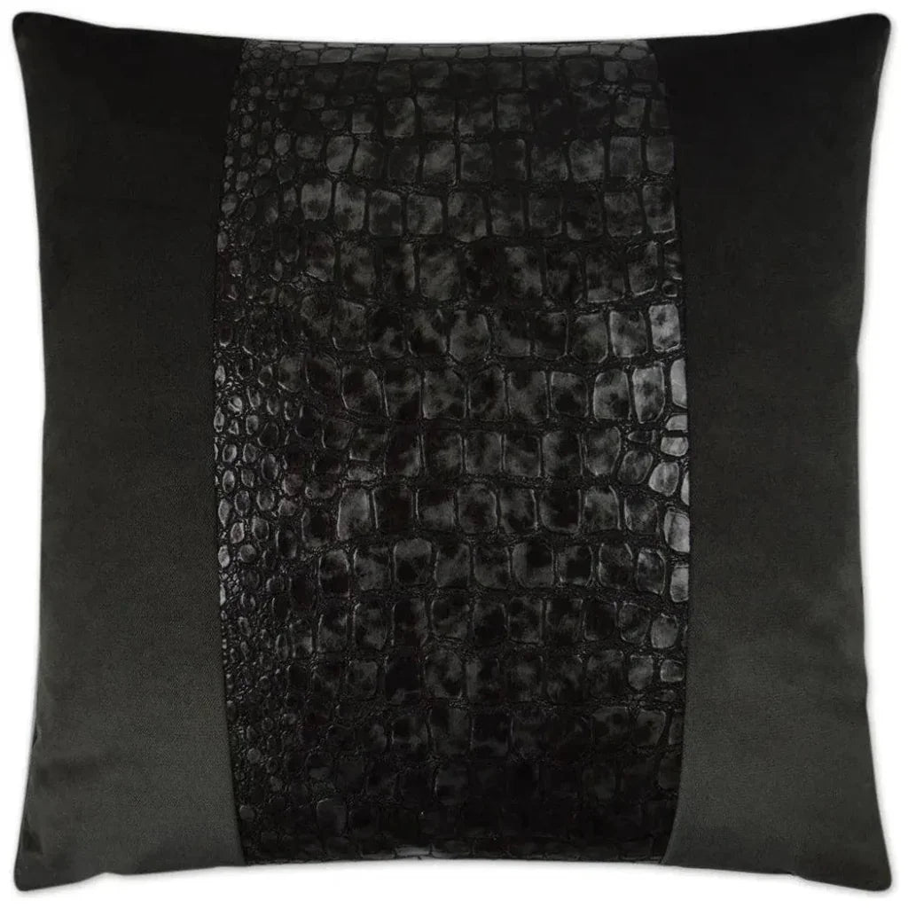 Bayou Charcoal Black Throw Pillow Insert - LOOMLAN - D.V. Kap - Throw Pillows