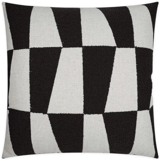 Bayview Domino Black Large Throw Pillow Insert - LOOMLAN - D.V. Kap - Throw Pillows