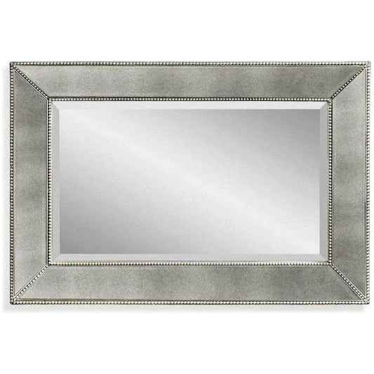Beaded Vintage Rectangular Wall Mirror -- view 2