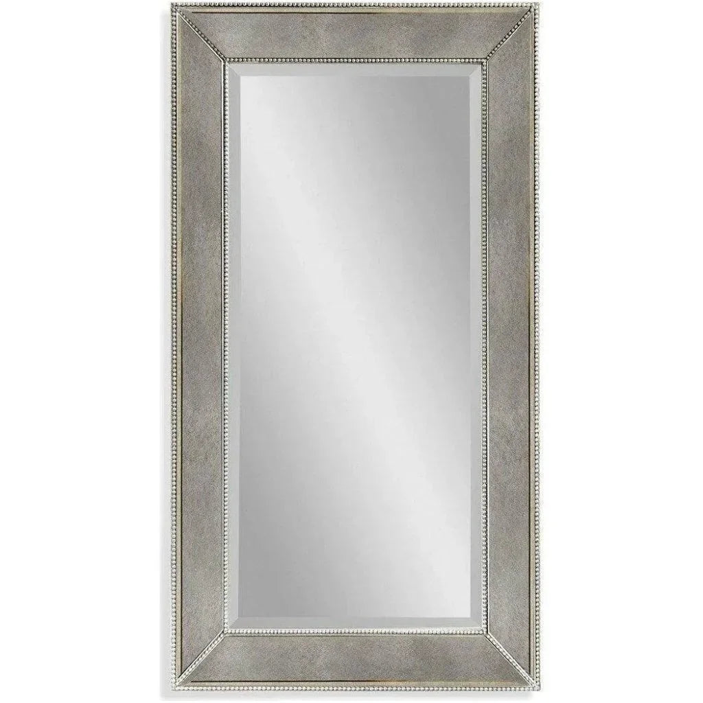 Beaded Vintage Rectangular Wall Mirror - LOOMLAN - Bassett Mirror - Wall Mirrors