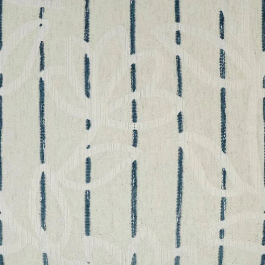 Becca Floral Stripes Blue Large Throw Pillow Insert - LOOMLAN - D.V. Kap - Throw Pillows