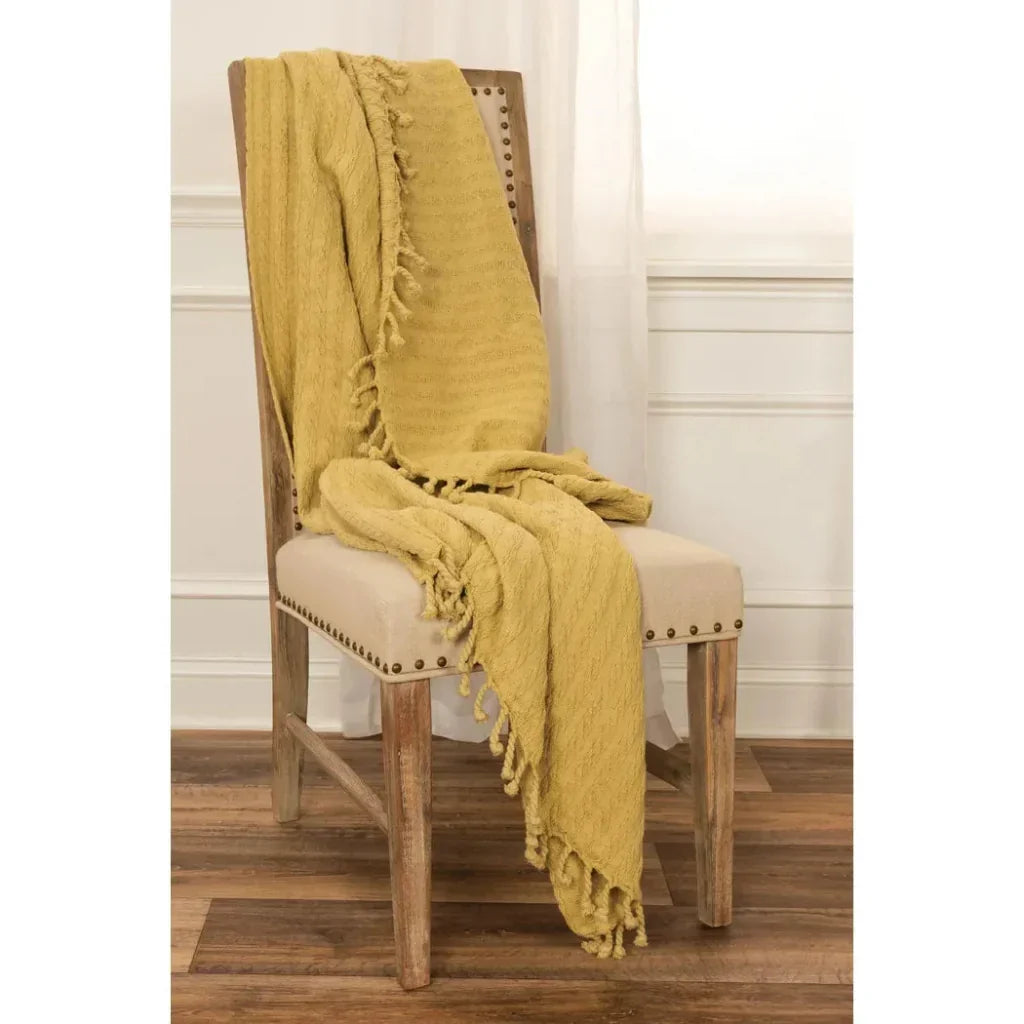 Bella Cotton Knit Throw Blanket - LOOMLAN - LOOMLAN - Throw Blankets