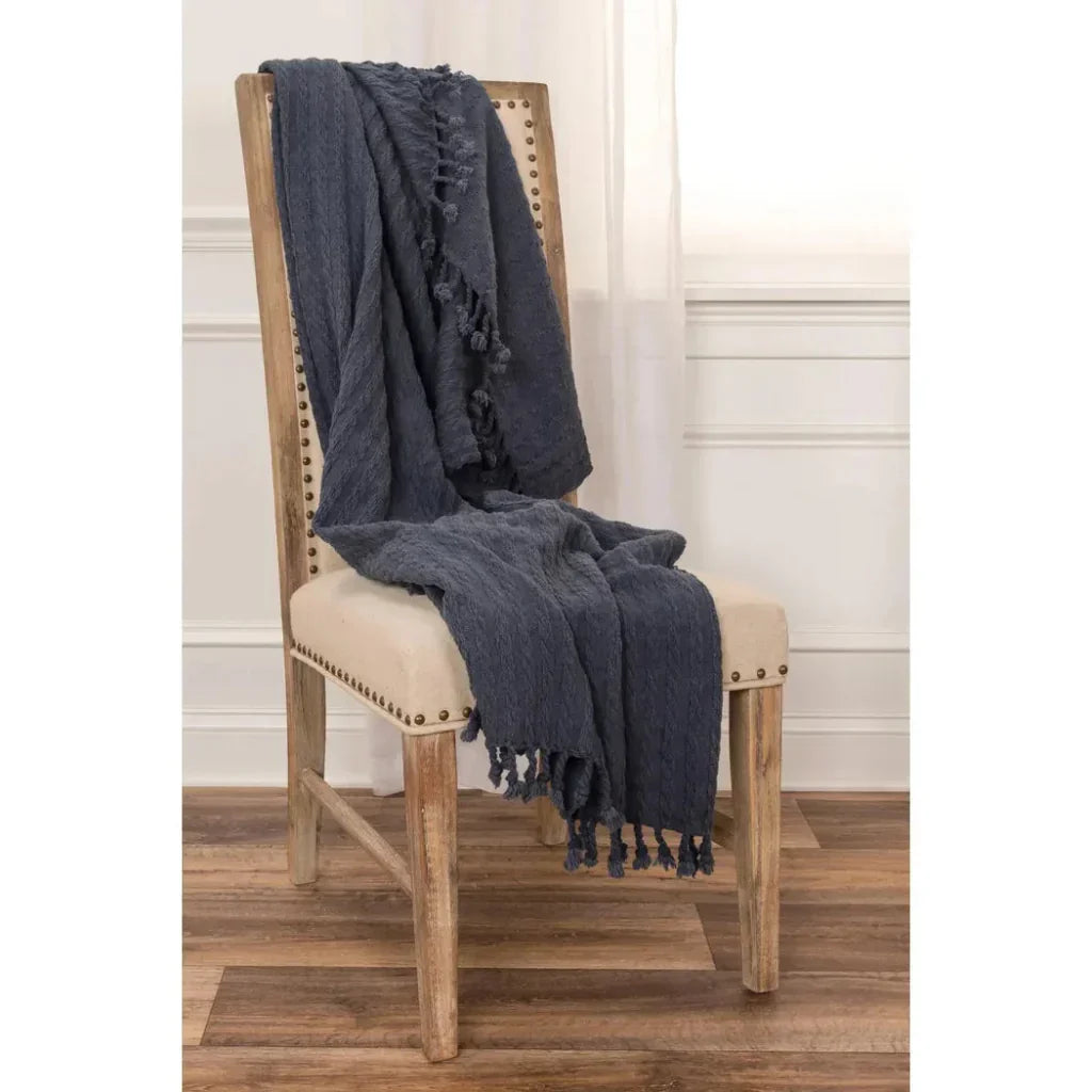 Bella Cotton Knit Throw Blanket - LOOMLAN - LOOMLAN - Throw Blankets