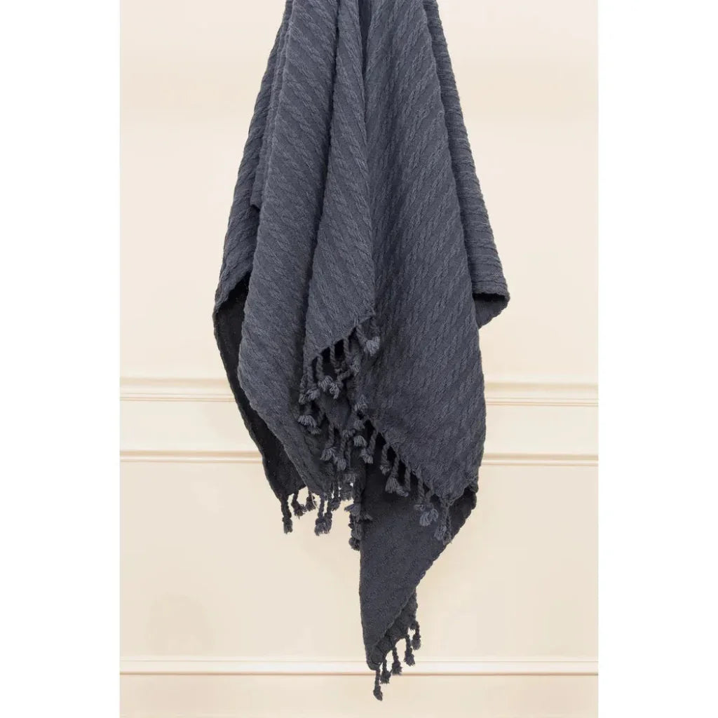 Bella Cotton Knit Throw Blanket - LOOMLAN - LOOMLAN - Throw Blankets