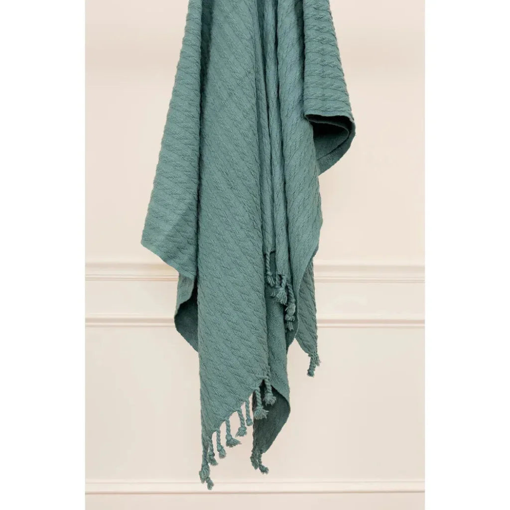 Bella Cotton Knit Throw Blanket - LOOMLAN - LOOMLAN - Throw Blankets
